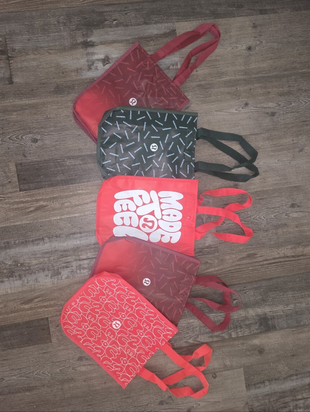 Lot Of 5 Lululemon Reusable Shopping Tote Bags